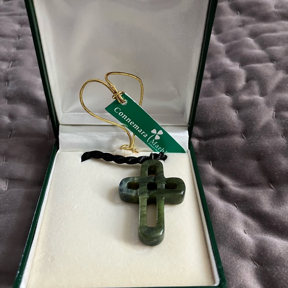 Celtic Cross Pendant with satin rope necklace - Picture 2 of 5